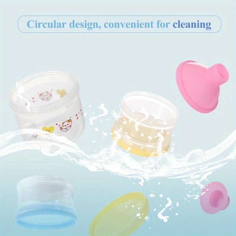 MAMIJOY Baby Milk Powder Box Large Capacity Multi Layer Food Supplement Box Independent 5Grid Layered Milk Powder Box NFH03 - Kenner House Emporium