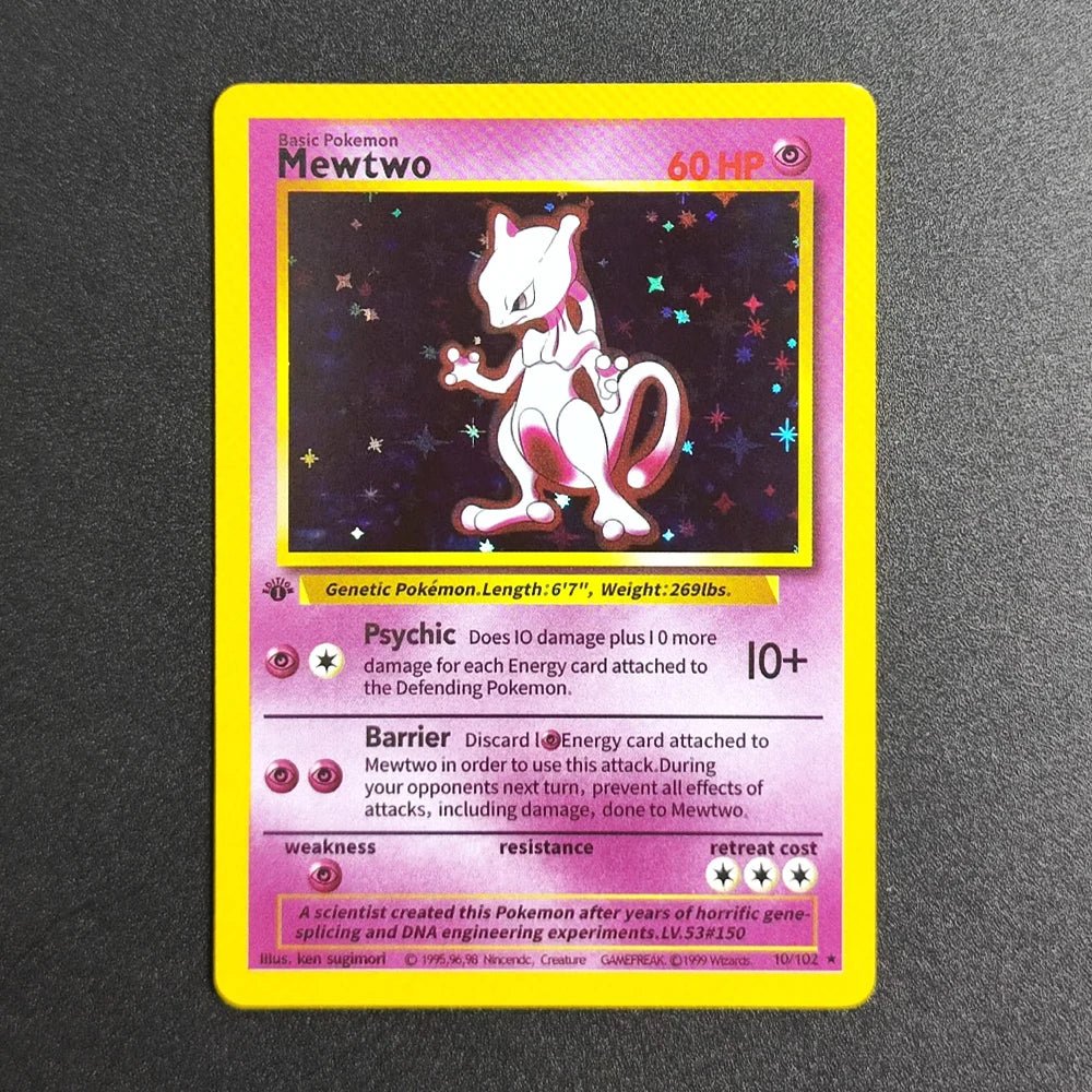Proxy Pokemon Card EN Base Set 1st Edition - Charizard 4 - 102 Super Rare Collectibles Card Single Classic Game Anime Cards Toys - Kenner House Emporium