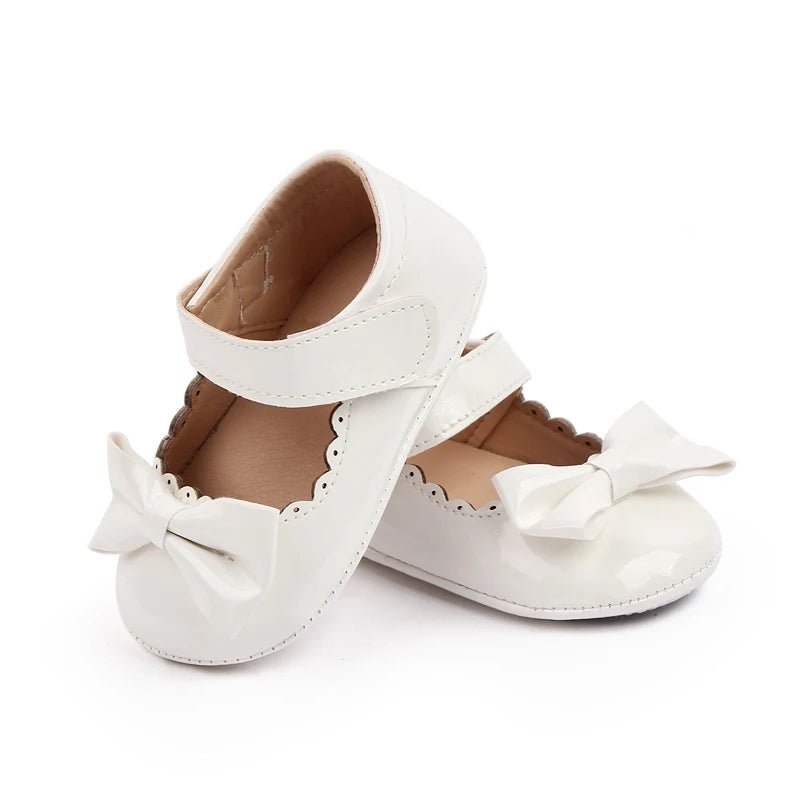 Baby Girl Shoes Cute Bowknot Design Soft PU and Anti - slip TPR Sole Baby Girl Mary Jane Shoes for Spring and Autumn - Kenner House Emporium