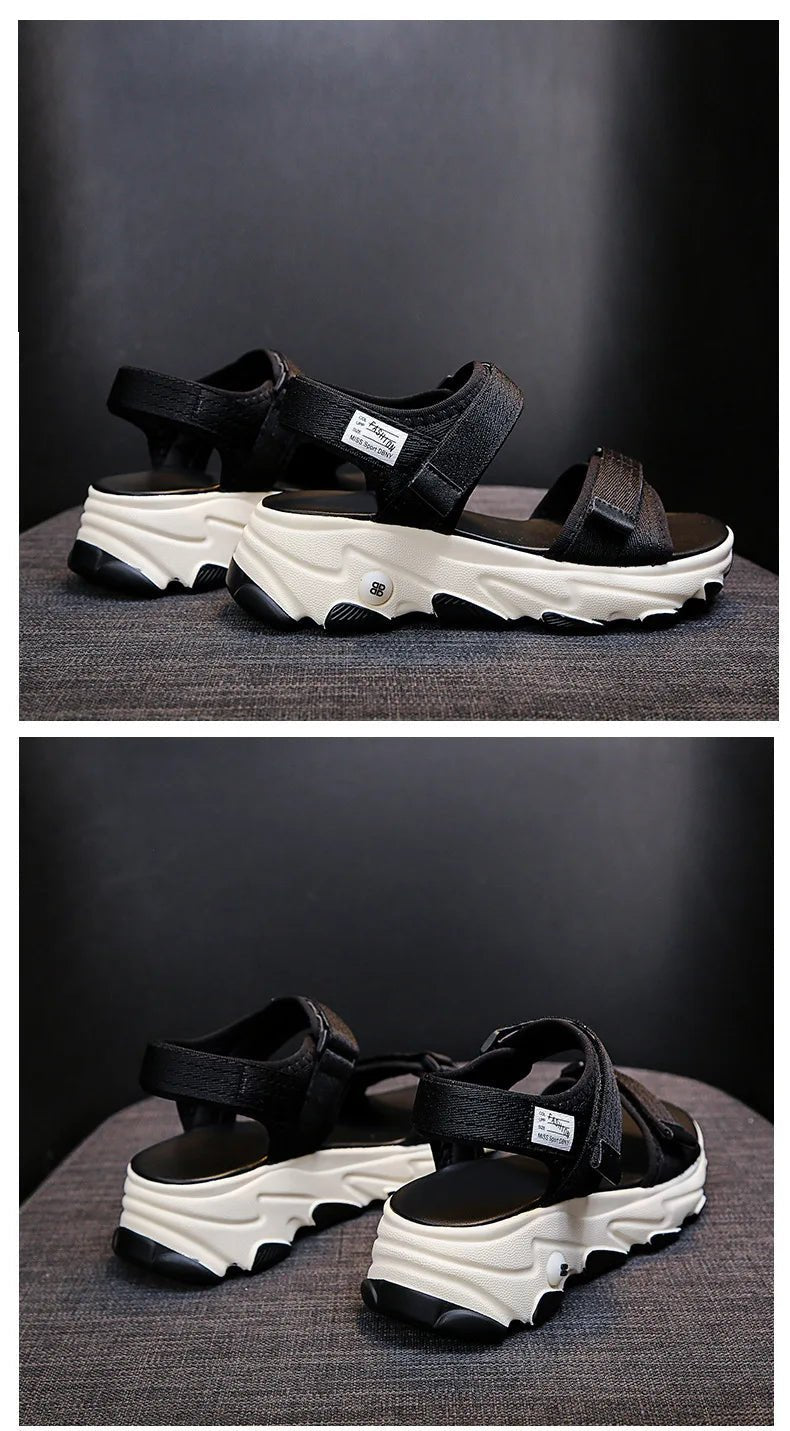 Sandals Women Shoes 2024 New Summer Sports Daddy Fashion Casual Non - Slip Platform non - slip Beach Shoes Sandalias - Kenner House Emporium