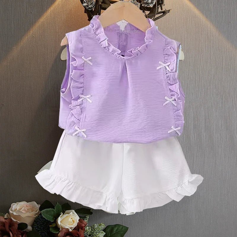 Toddler Girl Summer Clothing Set Baby Girls Printed T-shirt + Short Pants Outfit Infant Kids' Fashion Clothes 0 - 5 Years - Kenner House Emporium