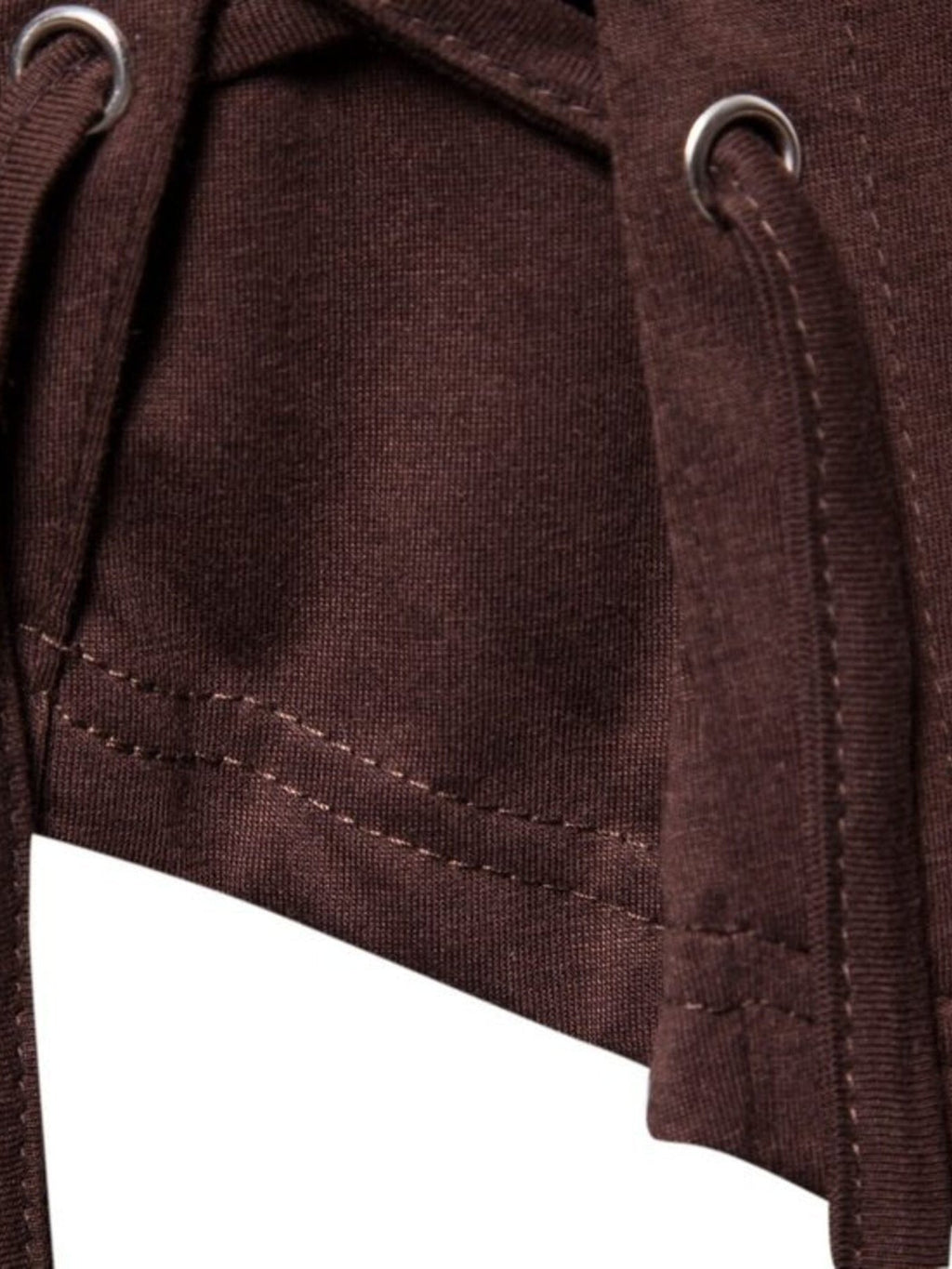 Men's Lace - Up Asymmetric Hem T-Shirt - Kenner House Emporium