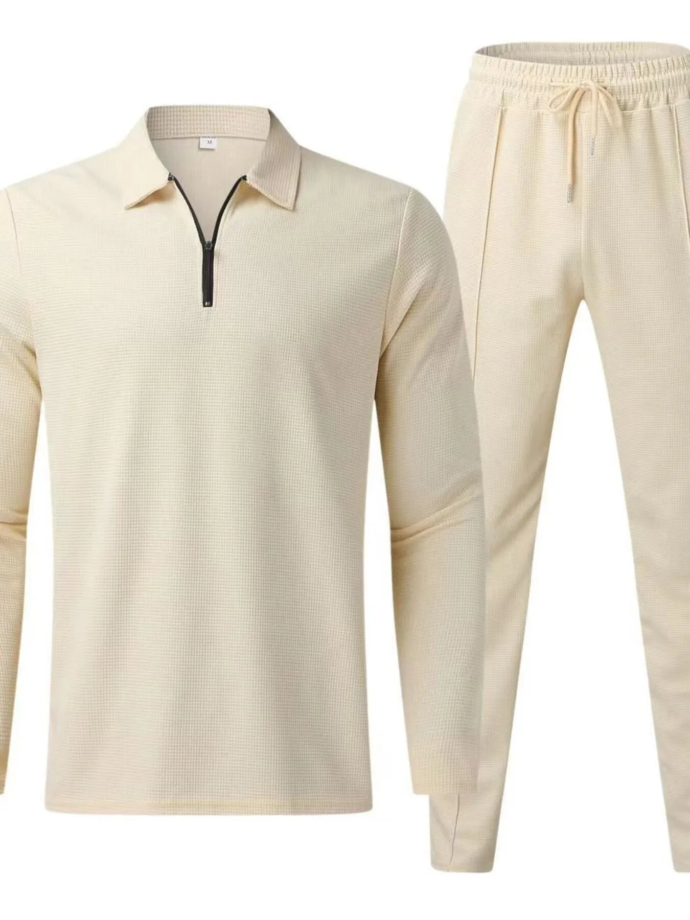 Men's Full Size Long Sleeve Top and Pants Set Plus Size - Kenner House Emporium