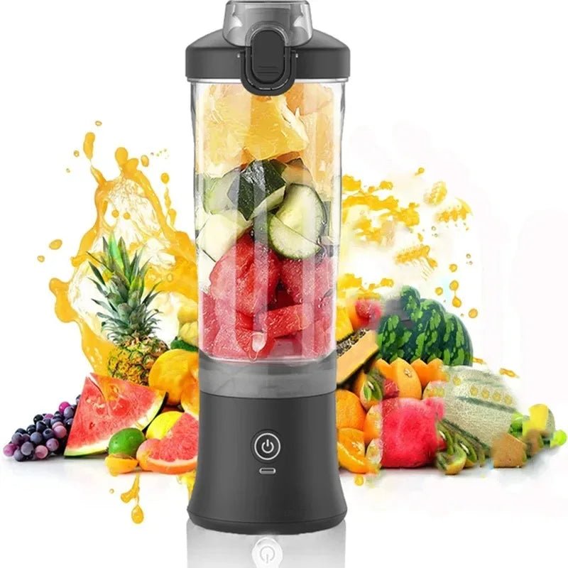 Household Fruit Juicer Portable Electric Juicer Blender USB Rechargeable Fruit Mixer 600ML Fruit Juicer Multi - functional Blender - Kenner House Emporium