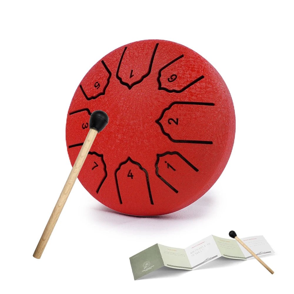 Mini Steel Tongue Drum 4 Inch 8 Notes Rain Drum for OutsideSteel Tongue Drum Rain Chime Musical Instruments for Adults Kids - Kenner House Emporium