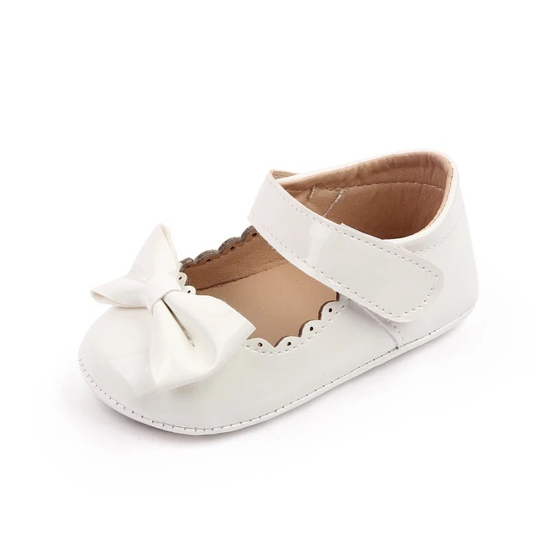 Baby Girl Shoes Cute Bowknot Design Soft PU and Anti - slip TPR Sole Baby Girl Mary Jane Shoes for Spring and Autumn - Kenner House Emporium