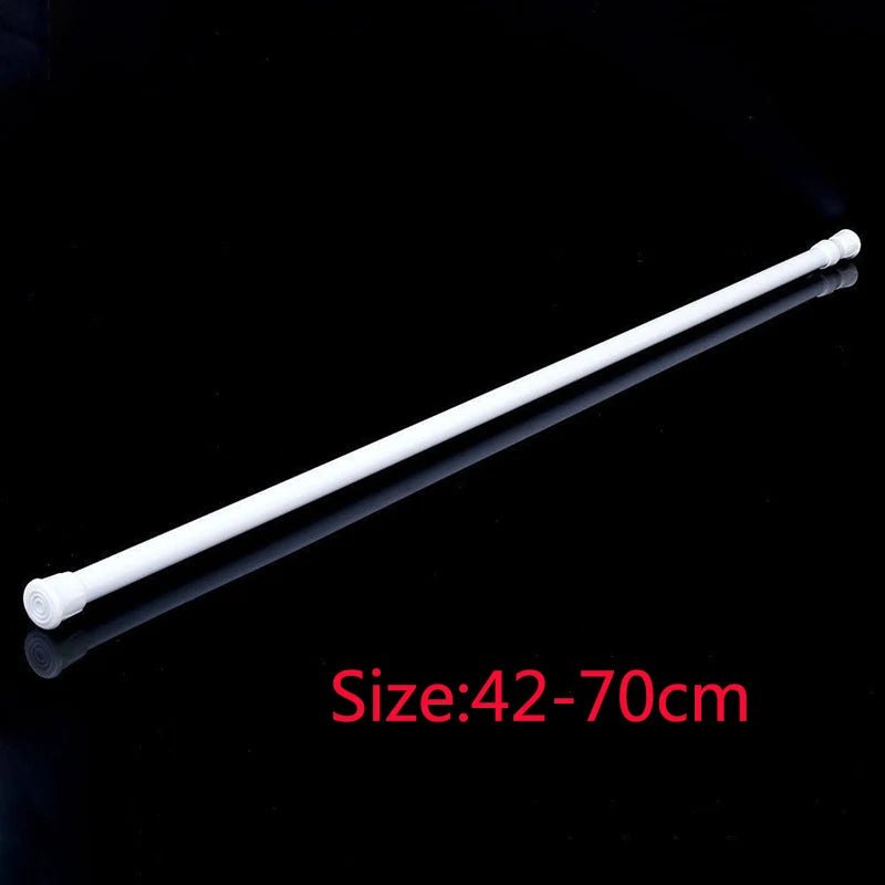 Adjustable Curtain Rod Without Drilling Metal Spring Loaded Bathroom Bar Shower Extendable Telescopic PolesHanging Rods 32 - 90cm - Kenner House Emporium