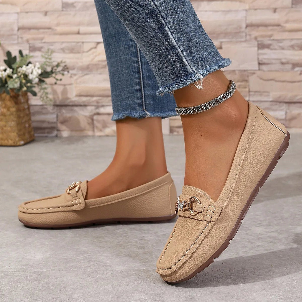 New Women's Casual Slip on Mary Jane Shoes Spring Autumn Fashion Round Toe Solid Soft Sole Flat Loafers Zapatos De Mujer luxury - Kenner House Emporium