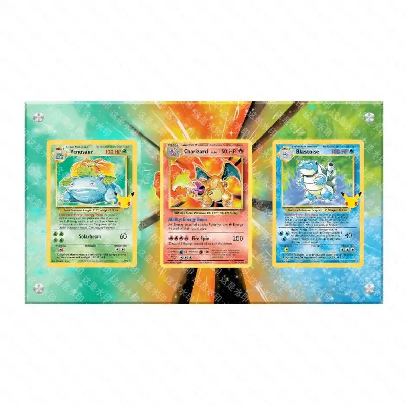 Pokemon Anime Classics Game Collection Display Stand Charizard Mewtwo Latias Self Made Acrylic Extended Painting Stuck Brick - Kenner House Emporium