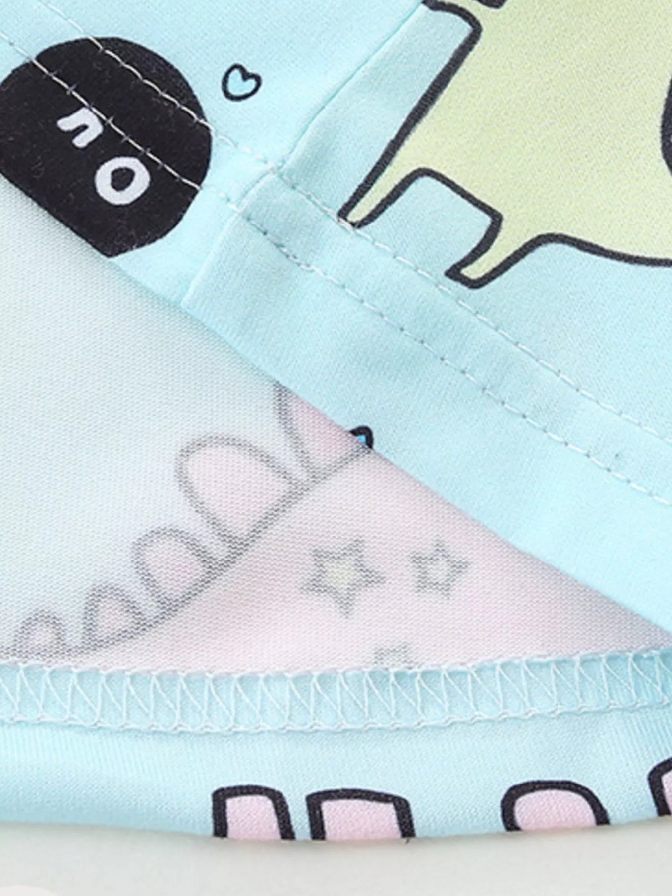 Children's Cute Cartoon Dinosaur & Unicorn Print Casual Dress - Kenner House Emporium