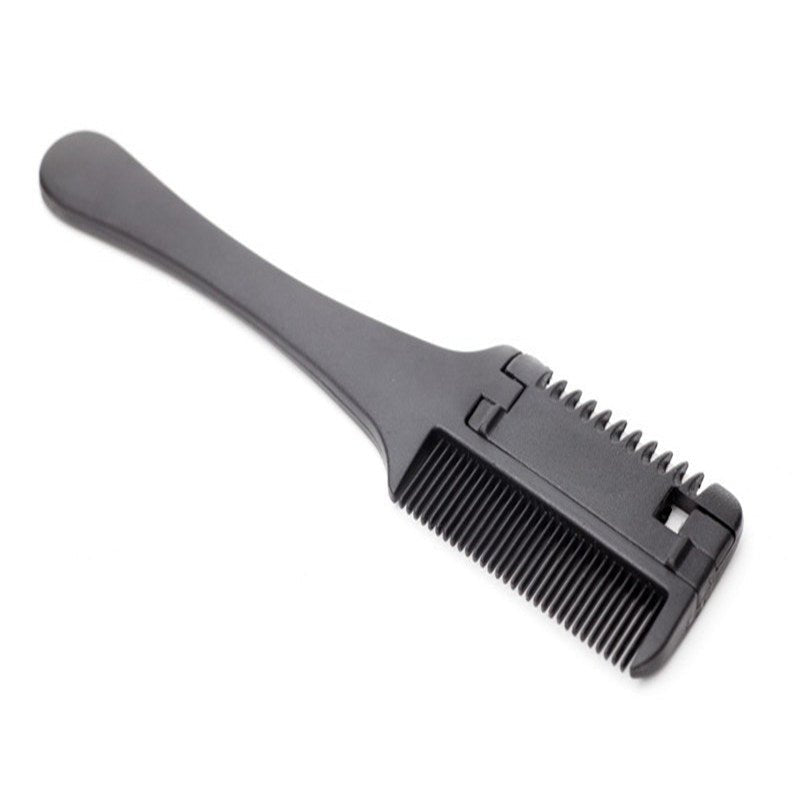1Pc Salon - Grade Hair Cutting Comb With Razor Blade - Perfect For Thinning, Trimming, And Styling At Home - Kenner House Emporium