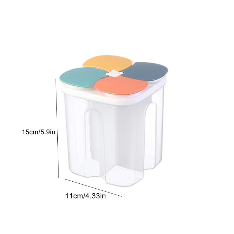 1.5L/2.3L Kitchen Storage Box Food Storage Containers Grain Sealed Moisture Proof Grain with Lid Kitchen Keep Fresh Supplies - Kenner House Emporium