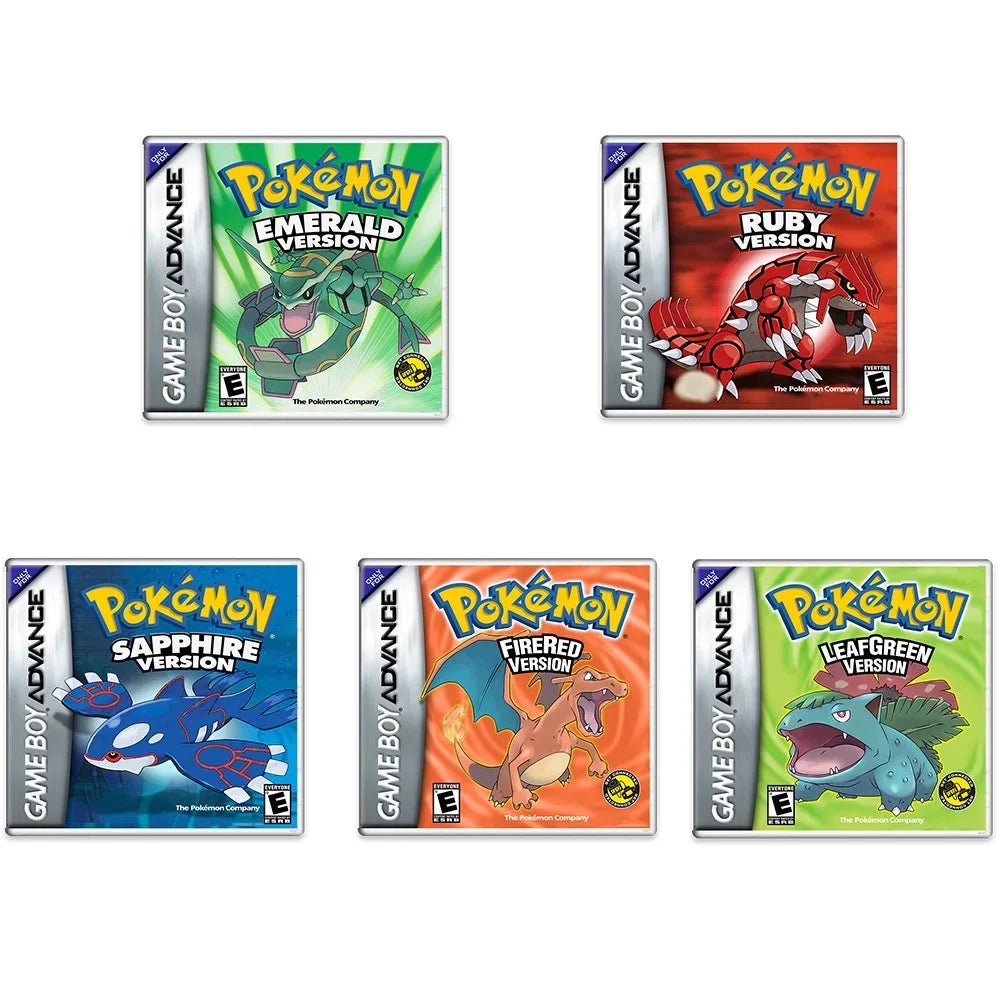 Pokemon Series GBA Game Cartridge In Box Emerald/Ruby/FireRed/Leafgreen/Sapphire No Manual - Kenner House Emporium
