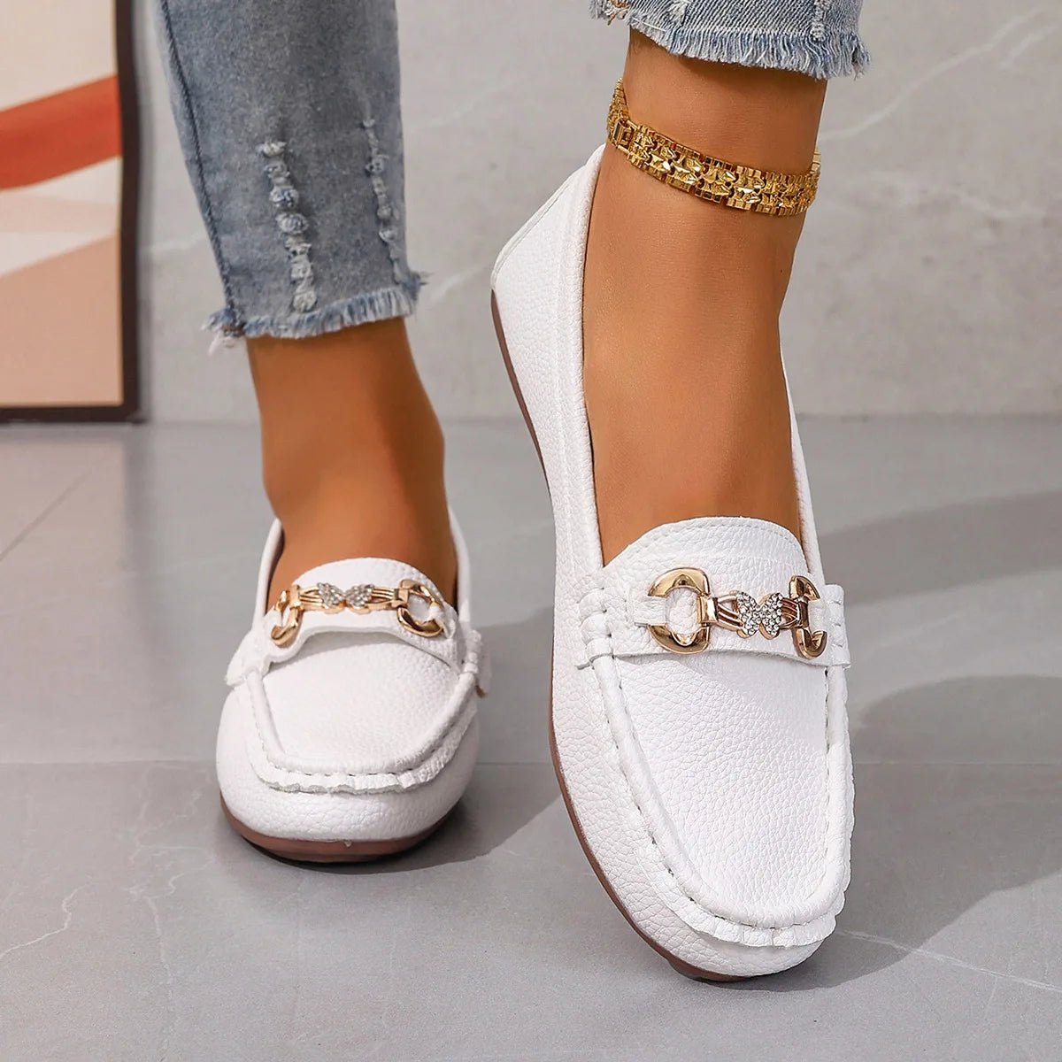 New Women's Casual Slip on Mary Jane Shoes Spring Autumn Fashion Round Toe Solid Soft Sole Flat Loafers Zapatos De Mujer luxury - Kenner House Emporium