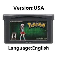Pokemon Series GBA Game Cartridge 32 Bit Video Game Console Card Red Chapter Cursed Moemon FireRed Emerald for GBA NDS - Kenner House Emporium