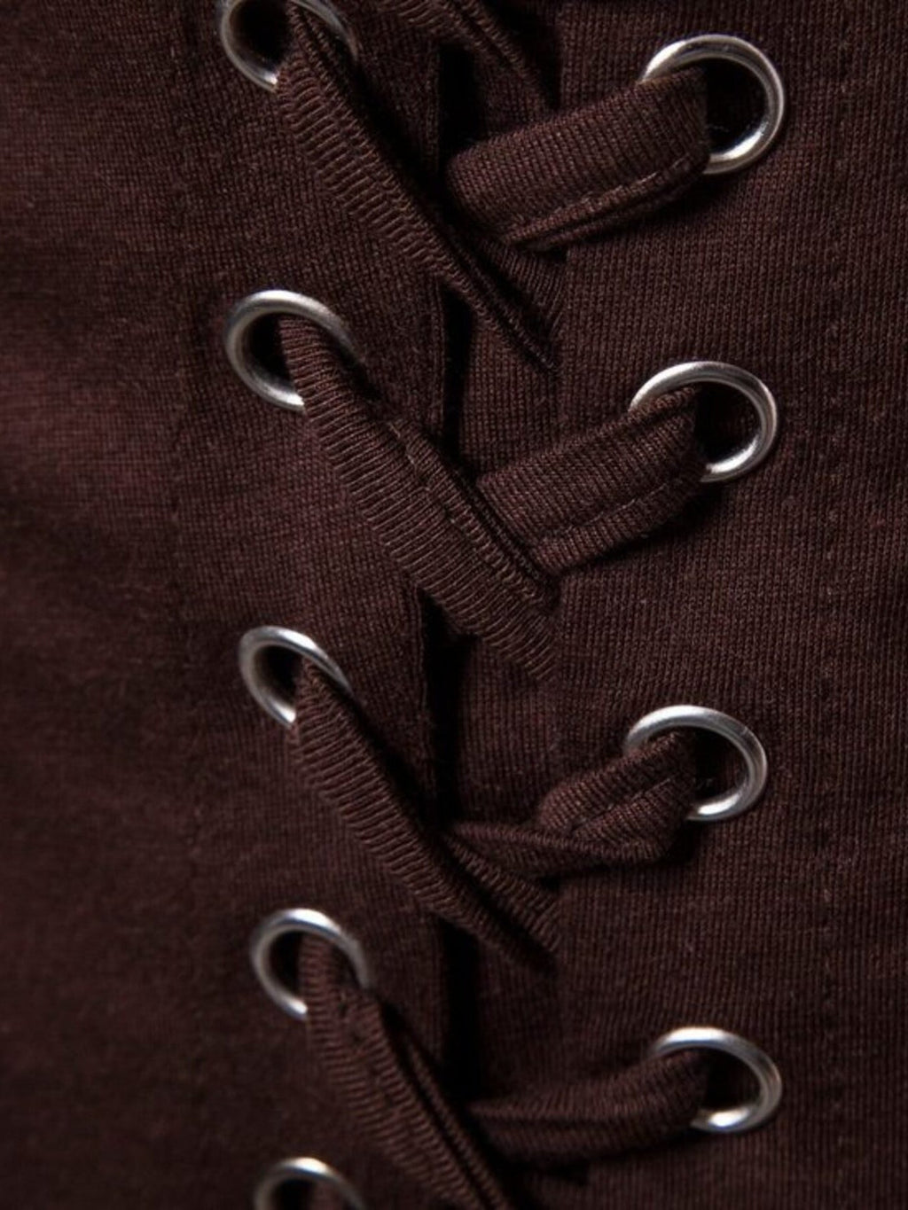 Men's Lace - Up Asymmetric Hem T-Shirt - Kenner House Emporium