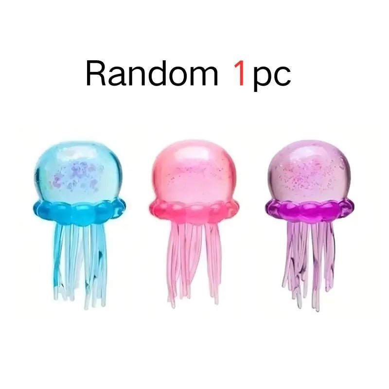 Squishy toys Nee Doh Jellyfish & Cube Squish Toy, Soft Jelly Squeeze Stress Relief Fidget Toy, Sensory NeeDoh for Kids & Adults - Kenner House Emporium