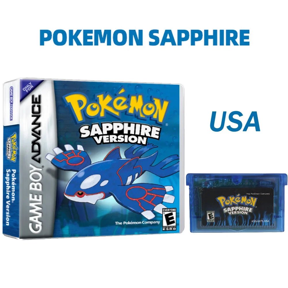 Pokemon Series GBA Game Cartridge In Box Emerald/Ruby/FireRed/Leafgreen/Sapphire No Manual - Kenner House Emporium