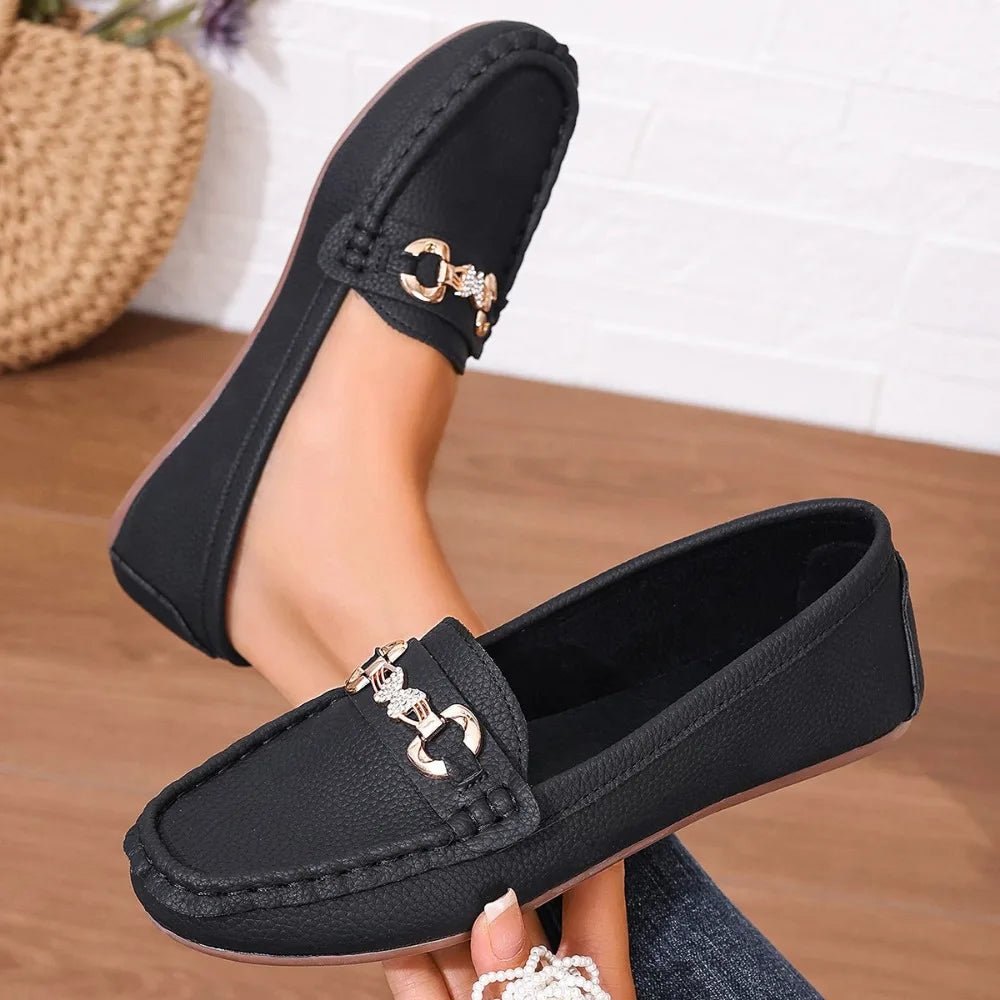 New Women's Casual Slip on Mary Jane Shoes Spring Autumn Fashion Round Toe Solid Soft Sole Flat Loafers Zapatos De Mujer luxury - Kenner House Emporium