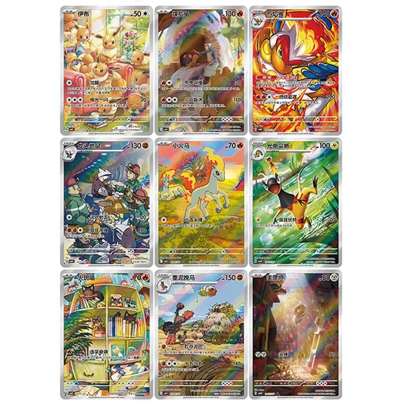 Original Pokemon gempack Cards Vol.4 Vol.3 Vol.2 Vol.1 Trading PTCG Bag Gem Box Deck Sprigatito Eevee Pikachu Gengar Card Gift - Kenner House Emporium