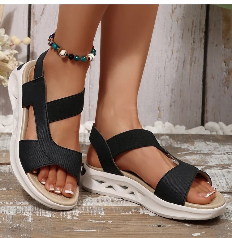 Women's Sandals Casual Summer Women Sandals Soft Heels Sandalias De Mujer 2025 New Summer Shoes Woman Mix Color Footwear Female - Kenner House Emporium