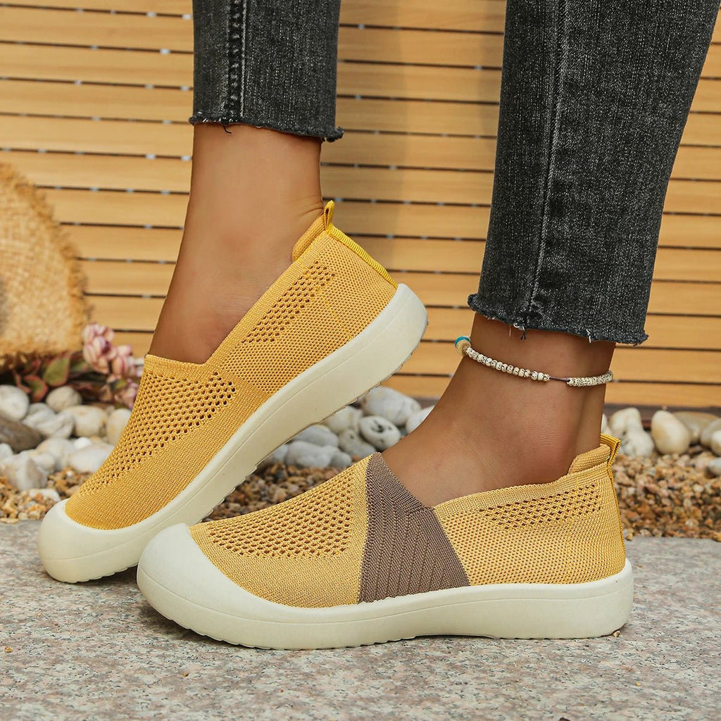 Women's shoes summer 2026 Single Shoes Dual - Tone Breathable Design Petite Fragrance Style Comfortable Footwear shoes woman - Kenner House Emporium