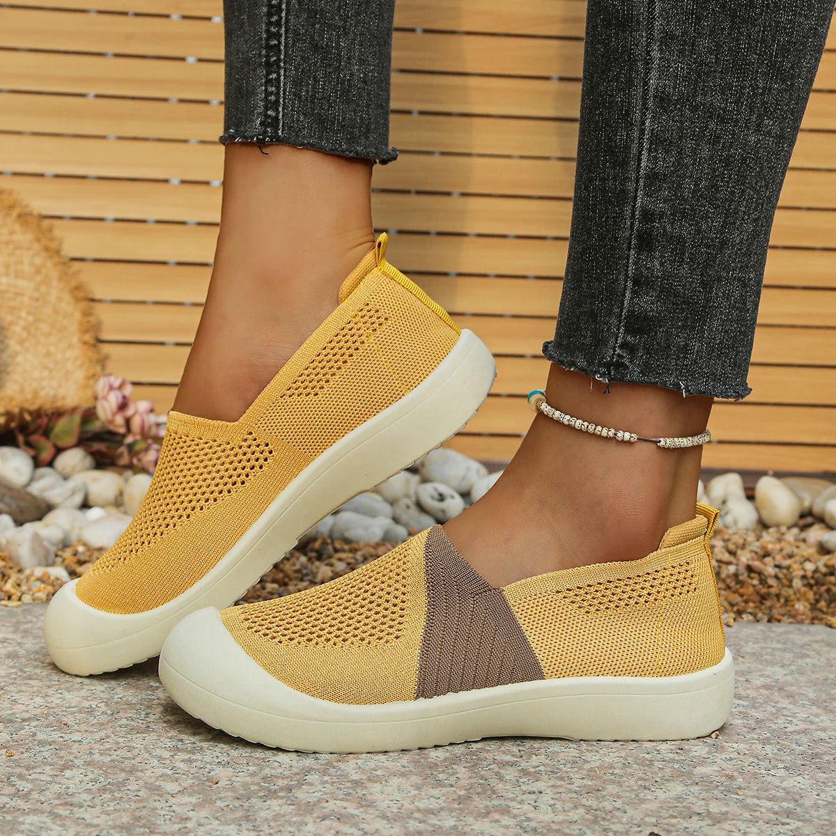 Women's shoes summer 2026 Single Shoes Dual - Tone Breathable Design Petite Fragrance Style Comfortable Footwear shoes woman - Kenner House Emporium