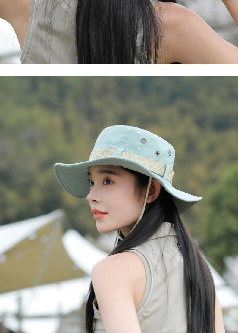 Women Bucket Hat Spring Summer Hats For Women Men Outdoor Sunshade Camping Climbing Sunscreen Bob Cap Foldable Sun Hat New - Kenner House Emporium