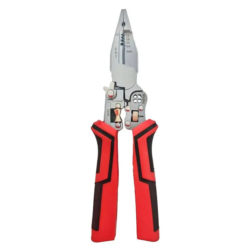 Electrician Plier 9 - in - 1 Multifunctional Versatile Wire Stripping Pliers Electricity Measurement Non - slip Wire Stripping Plier - Kenner House Emporium