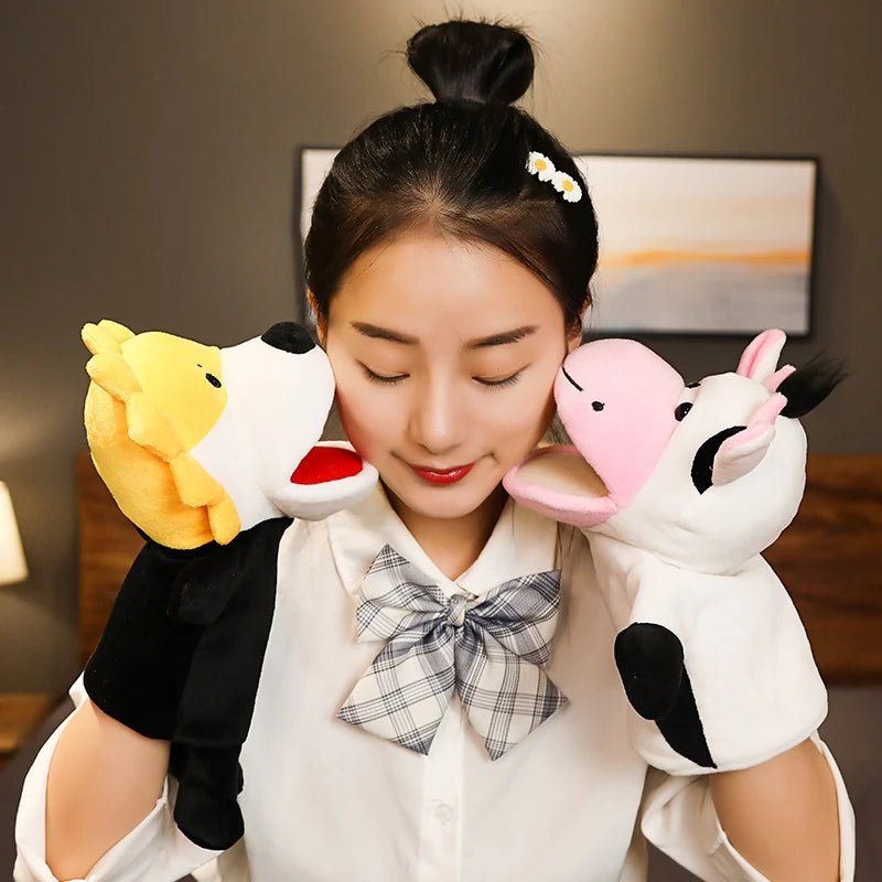 Stuffed Plush Animals Toys Hand Finger Puppet Kawaii Dolls Educational Baby Toys Learning & Education Monkey Tiger Children Gift - Kenner House Emporium
