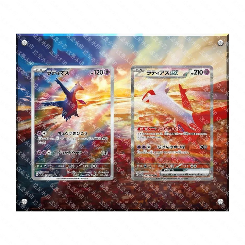 Pokemon Anime Classics Game Collection Display Stand Charizard Mewtwo Latias Self Made Acrylic Extended Painting Stuck Brick - Kenner House Emporium