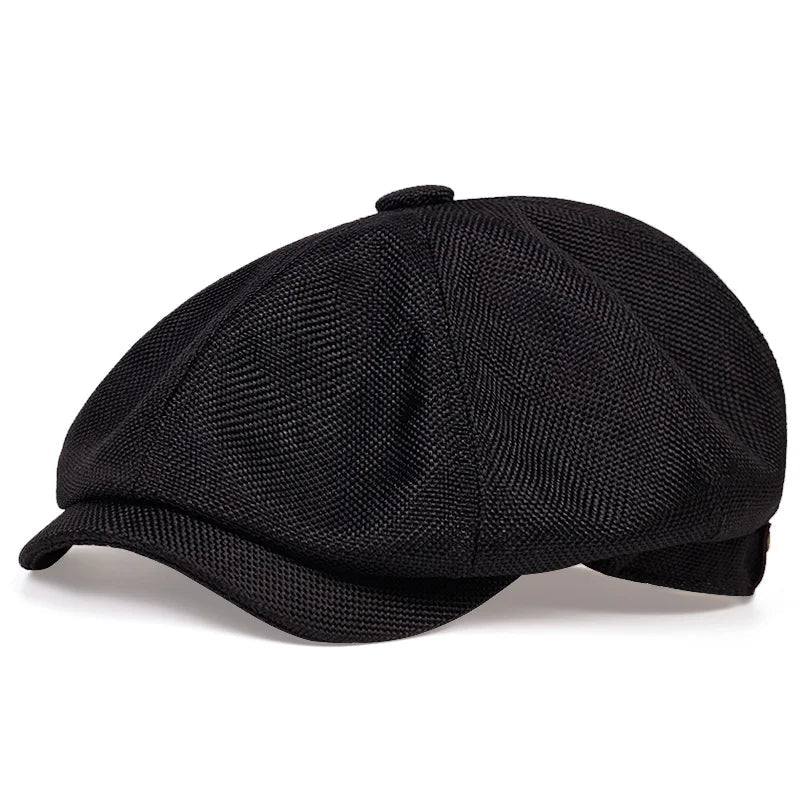 Men Casual Newsboy Hat Spring Autumn Retro Beret Hats Wild Casual Hats Unisex Wild Octagonal Cap for Men Street Caps Gorras - Kenner House Emporium