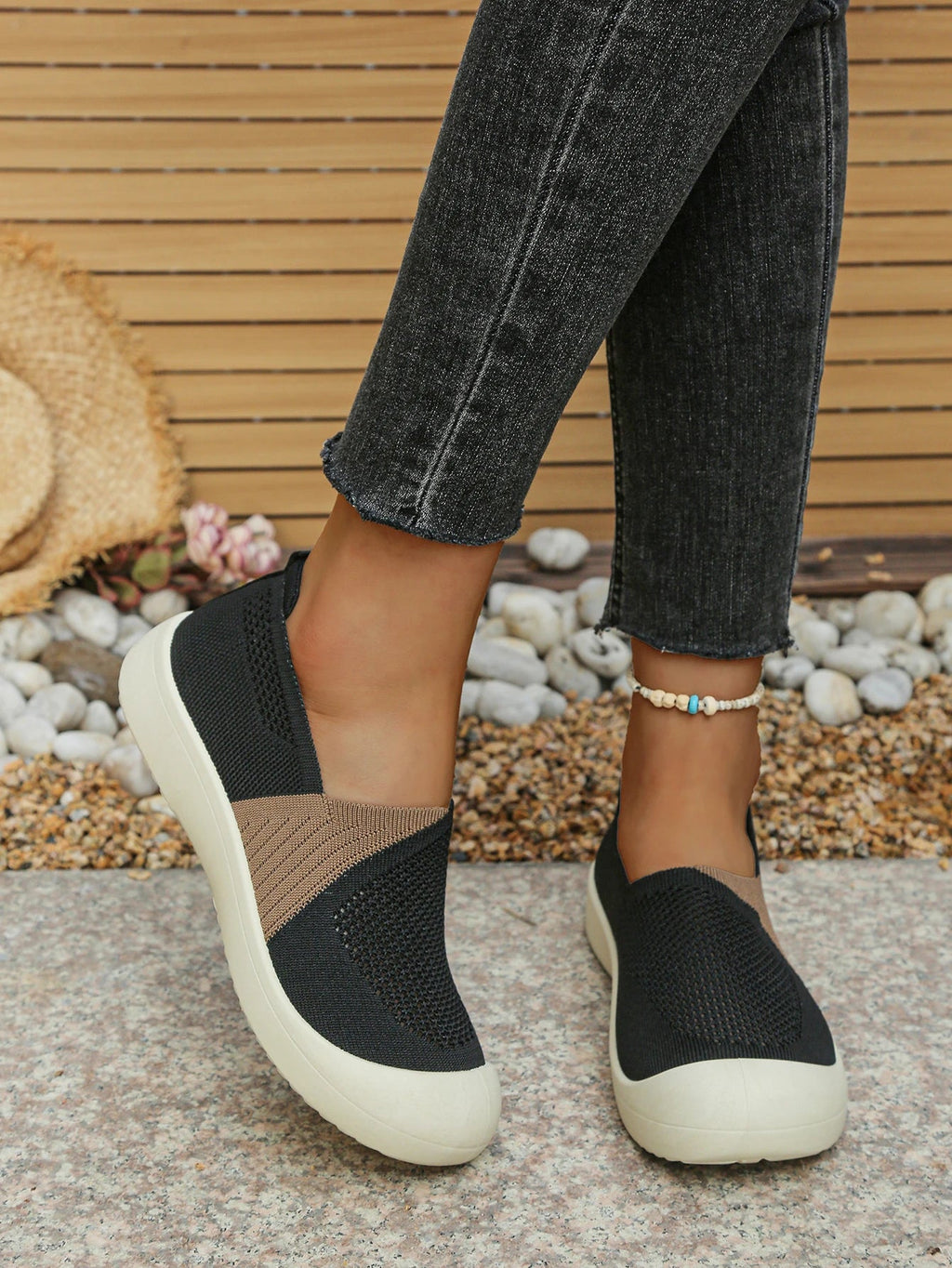 Women's shoes summer 2026 Single Shoes Dual - Tone Breathable Design Petite Fragrance Style Comfortable Footwear shoes woman - Kenner House Emporium