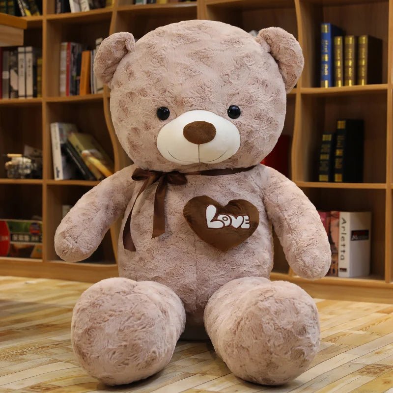 Nice New Hot High Quality 2 Colors Teddy Bear With Love Stuffed Animals Plush Toys Doll Pillow Kids Lovers Birthday Baby Gift - Kenner House Emporium