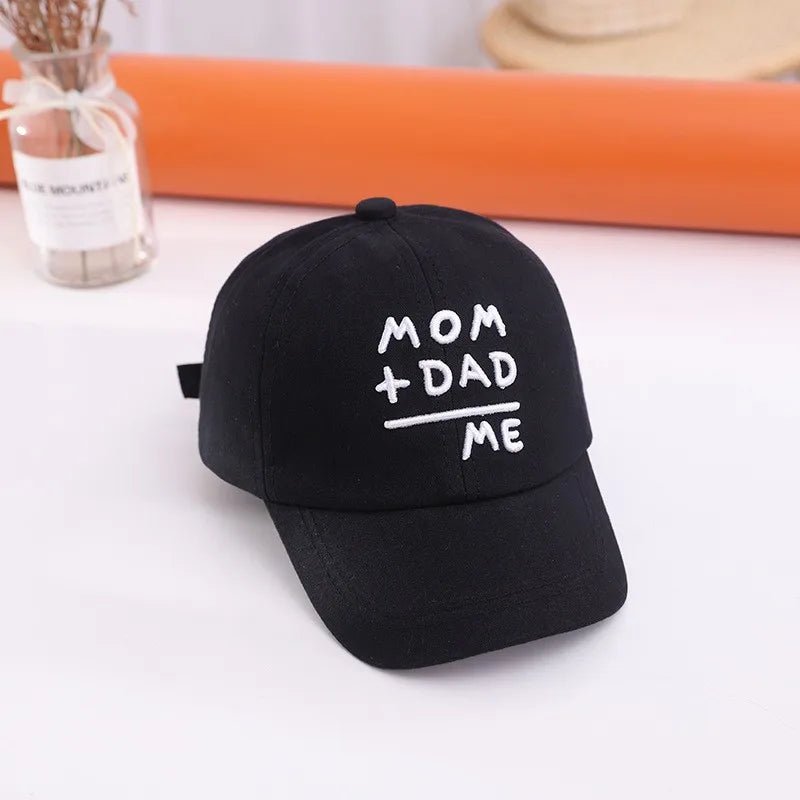 Letter Embroidery Baby Baseball Cap Solid Color Adjustable Toddler Boys Girls Snapback Hat Casual Kids Cotton Duck Tongue Caps - Kenner House Emporium