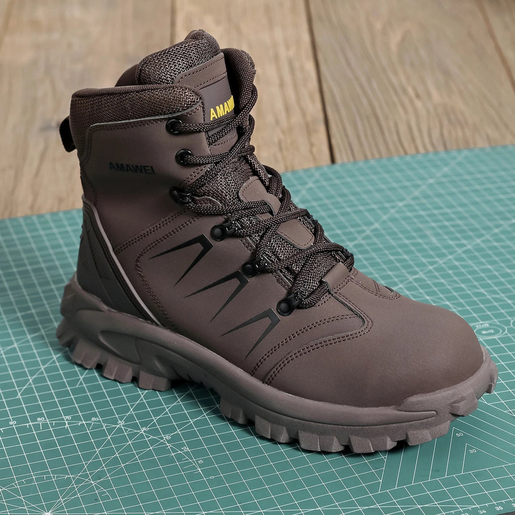 Steel Toe Safety Shoes Men's High Quality Industrial Work Boots Man Work Protection for the Feet Work Wear Free Shipping - Kenner House Emporium