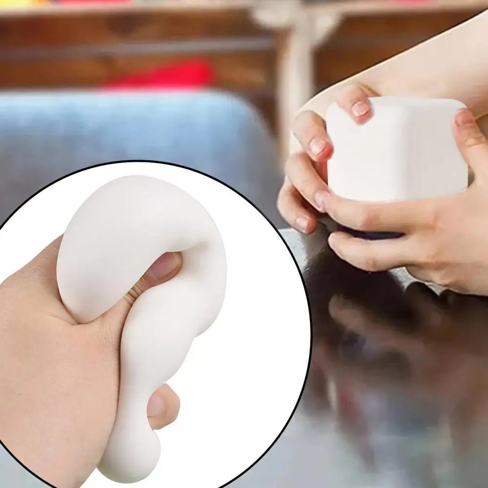 Squishys Tofu Stress Balls Autism Sensory Toys Stress & Anxiety Relief Fidget Toys Dough Ball Gifts Bulk for Adults Kids - Kenner House Emporium