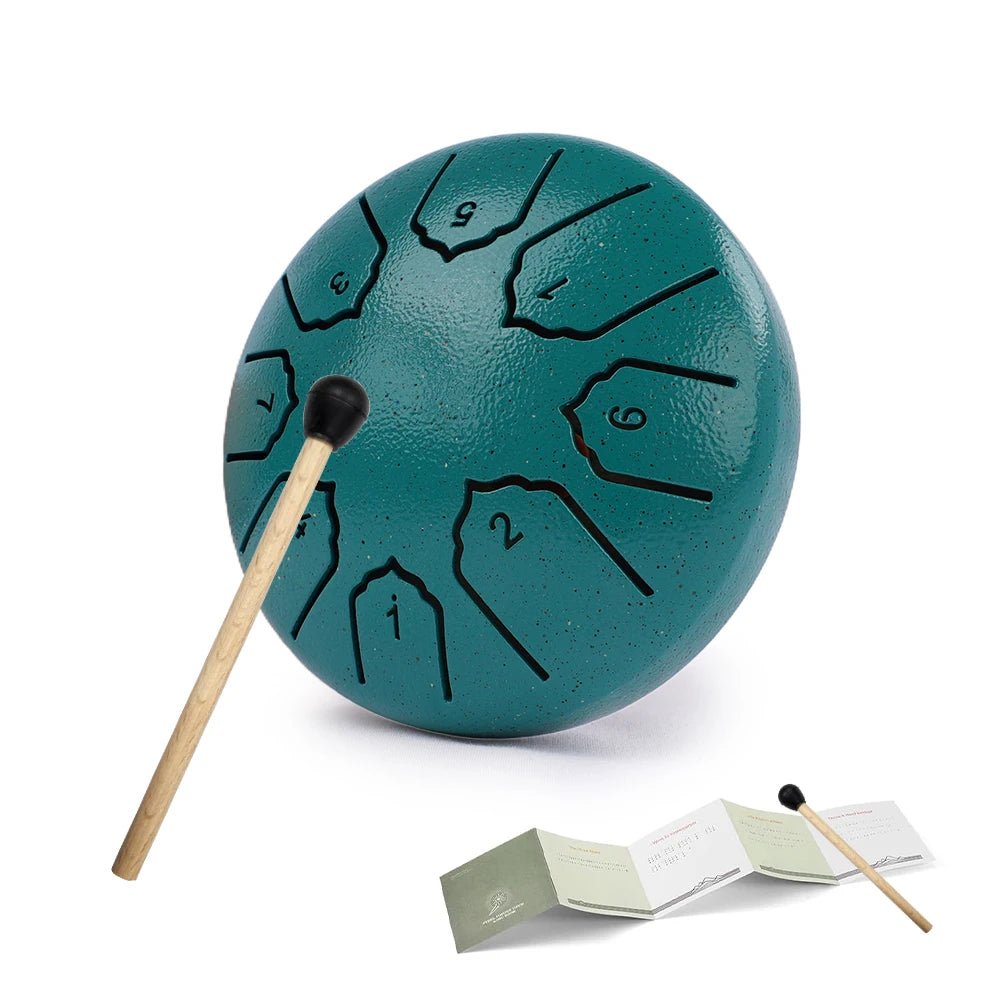 Mini Steel Tongue Drum 4 Inch 8 Notes Rain Drum for OutsideSteel Tongue Drum Rain Chime Musical Instruments for Adults Kids - Kenner House Emporium