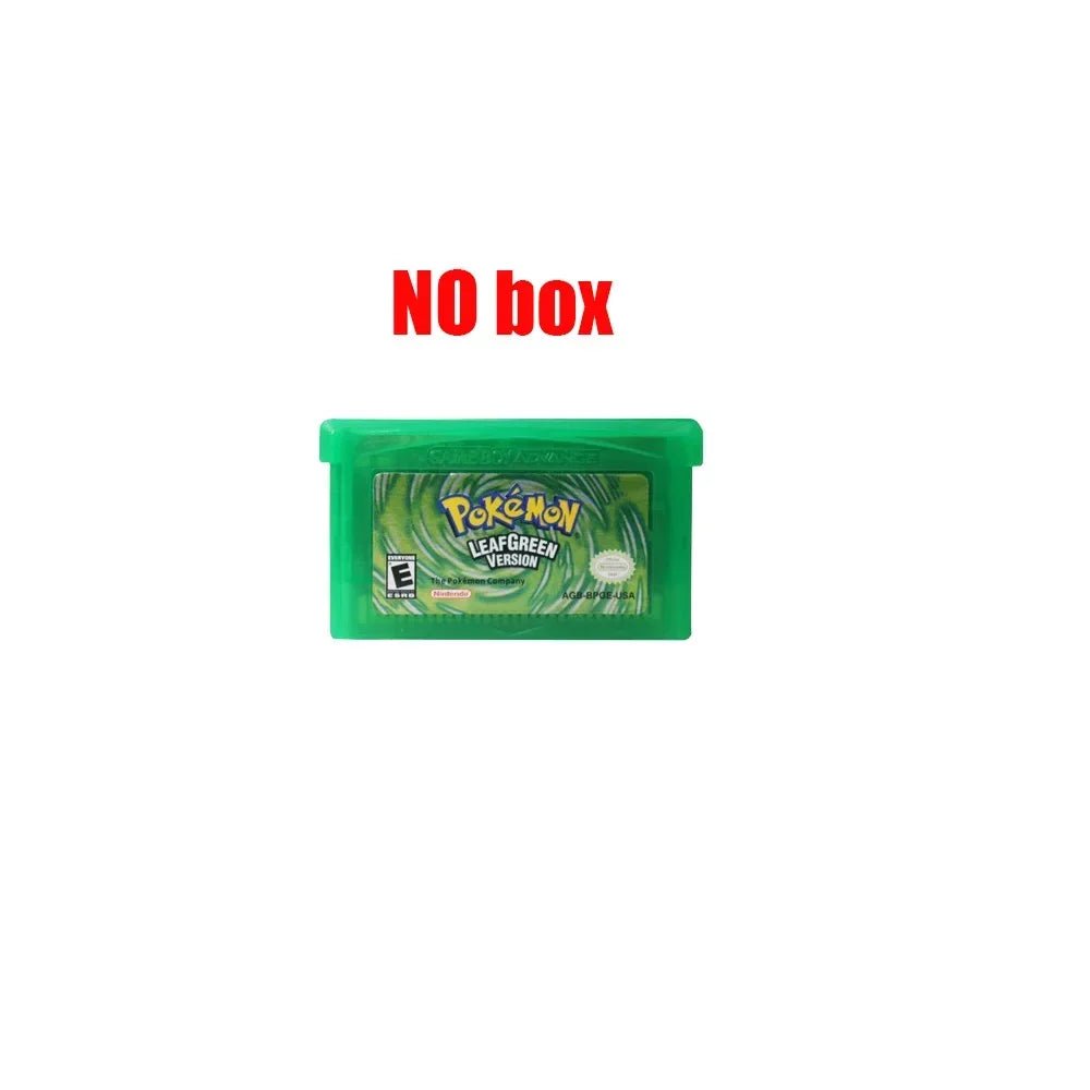 NEW Pokemon Series Emerald FireRed Leafgreen Ruby Sapphire 5 Versions GBA Game in Box for 32 Bit Video Game Cartridge No Manual - Kenner House Emporium
