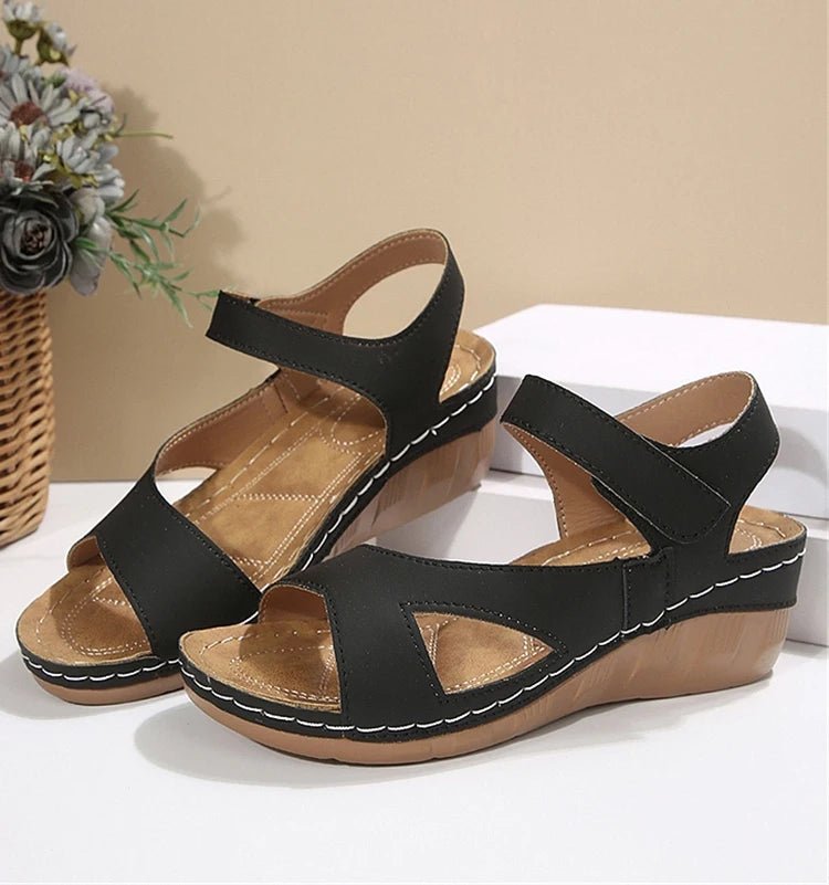 Sandals Women Summer 2026 Wedge Breathable Shoes Woman Outdoor Casual Elegant Women's Sandals Non - Slip Retro Ladies Shoes ﻿ - Kenner House Emporium