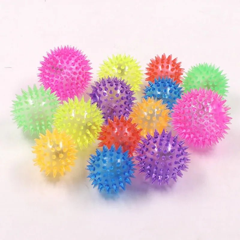 1 Pc Pets Luminous Chew Toy , Bite - Resistant, Vocal, Elastic, Bouncy, Squeaky Balls for Cats Dogs - Kenner House Emporium