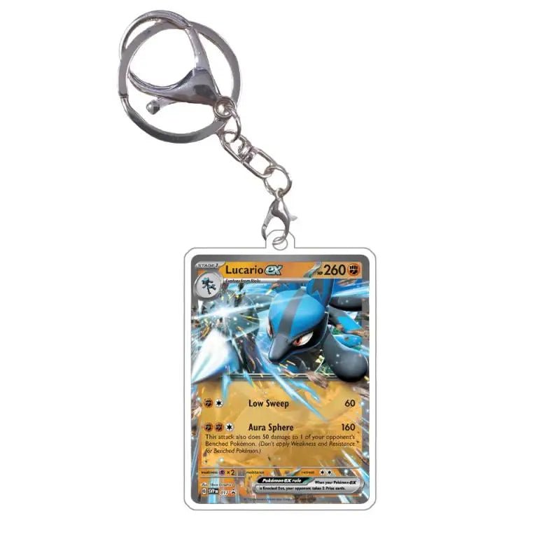 Pokemon Acrylic Small Cards Quaxly Fuecoco Sprigatito Double Sided Pendant Game Props Anime Characters Keychain Game Props Toys - Kenner House Emporium
