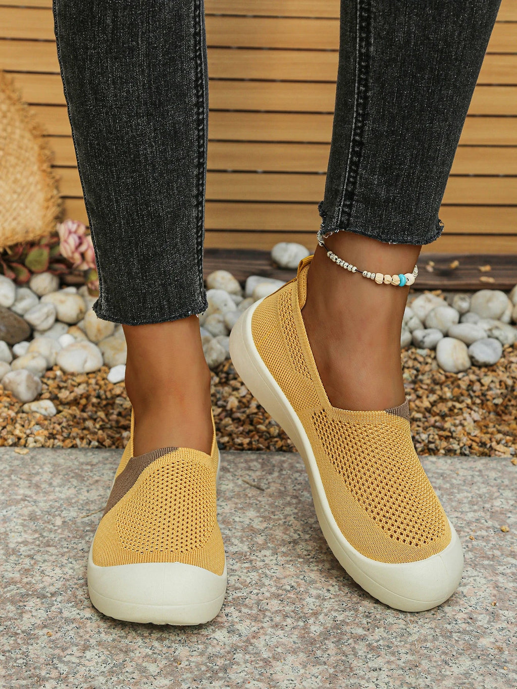 Women's shoes summer 2026 Single Shoes Dual - Tone Breathable Design Petite Fragrance Style Comfortable Footwear shoes woman - Kenner House Emporium