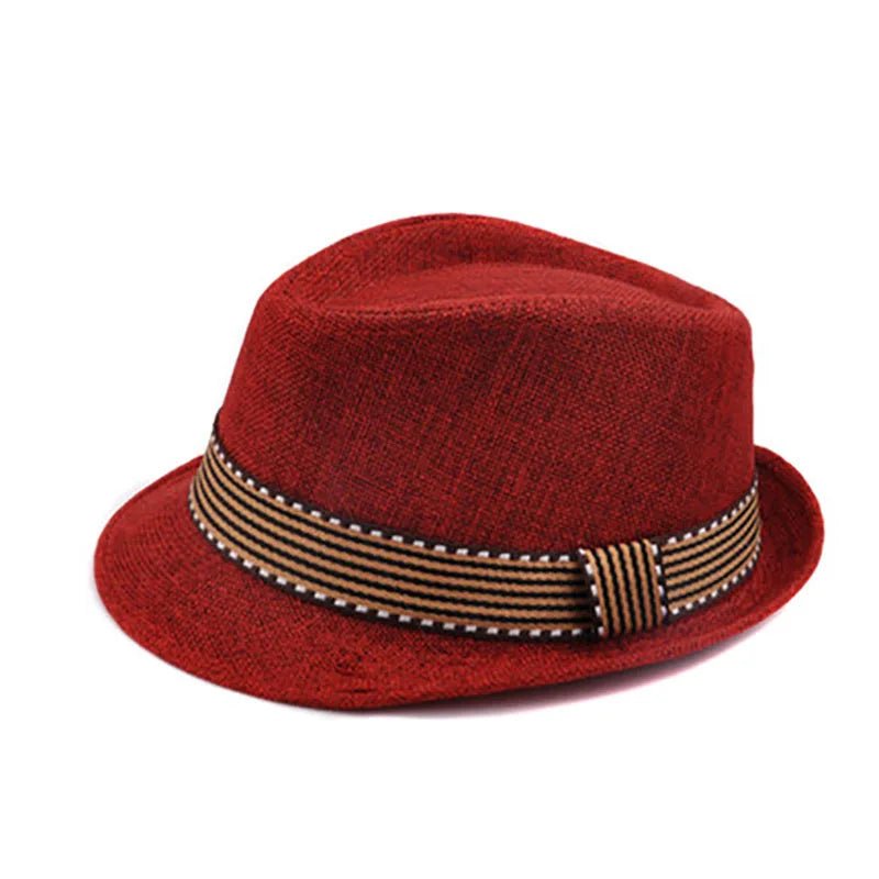 Kids Hat Gentleman Children Jazz Cap Spring Summer Wide Brim Boys Sun Beach Hats - Kenner House Emporium