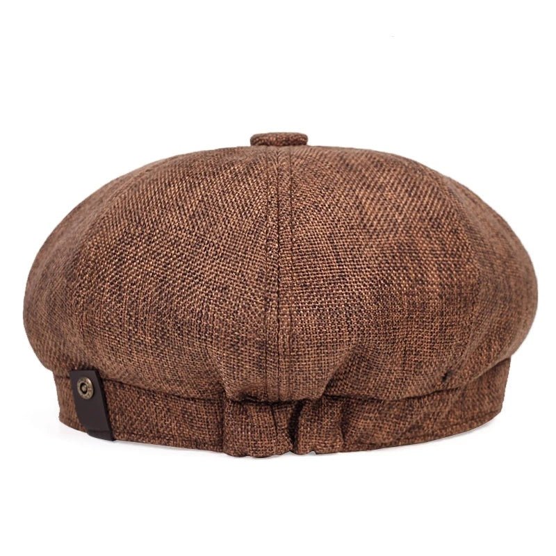 Men Casual Newsboy Hat Spring Autumn Retro Beret Hats Wild Casual Hats Unisex Wild Octagonal Cap for Men Street Caps Gorras - Kenner House Emporium