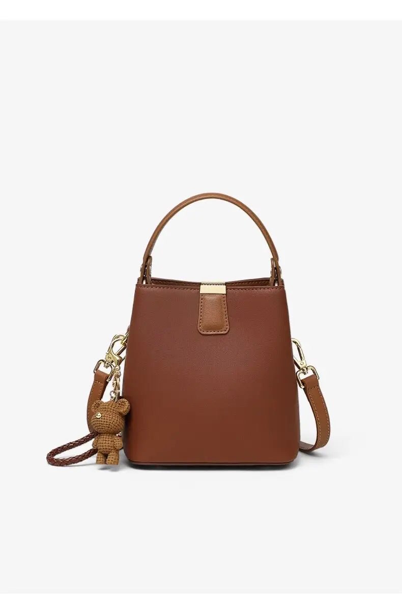 Women's Handbag，This year's popular versatile brown high - end casual crossbody bag is a new model for work and commuting, a bucke - Kenner House Emporium