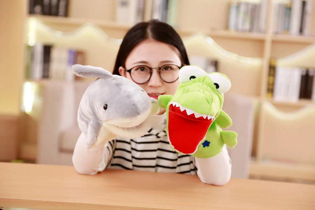 Stuffed Plush Animals Toys Hand Finger Puppet Kawaii Dolls Educational Baby Toys Learning & Education Monkey Tiger Children Gift - Kenner House Emporium