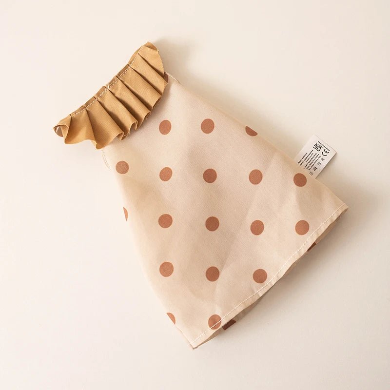 Stuffed Bunny Cloth Dress Toys Smoothing Toy for Infant Cuddling sleep doll for Girls Handmade Diversity Brown Rabbit Plushie - Kenner House Emporium