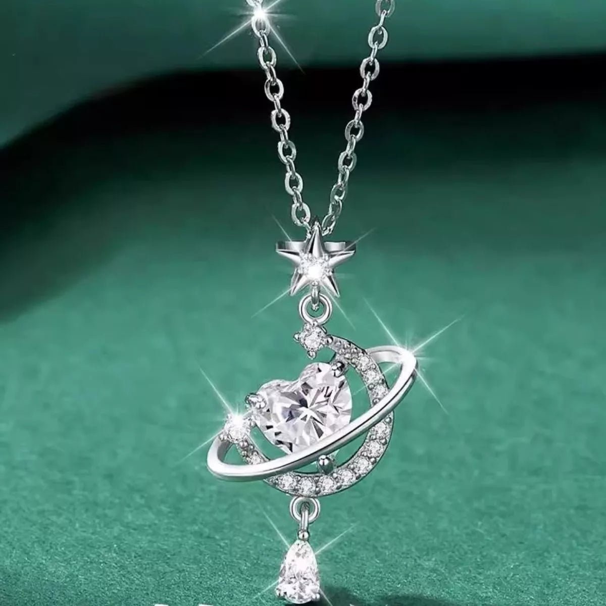 Planet Heart Pendant Necklace - Kenner House Emporium