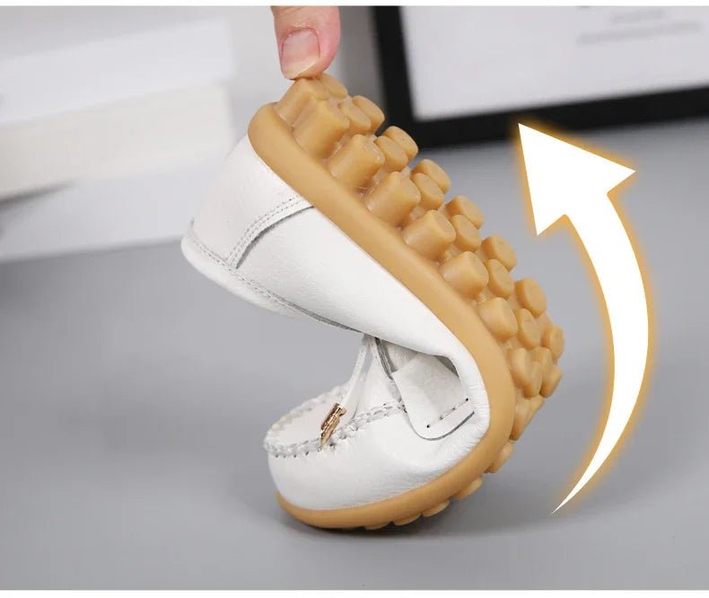New Woman Flats Shoes Ballet Flat Sneakers Genuine Leather Spring Soft Moccasins Ladies Boat Ballerina Espadrilles Creepers - Kenner House Emporium